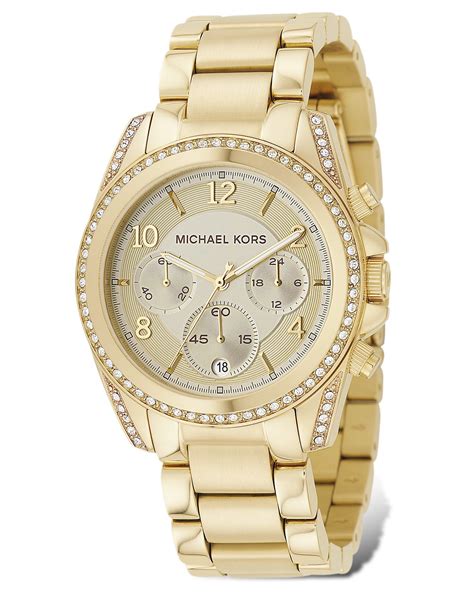 womens michael kors gold watch|michael kors gold tone watch.